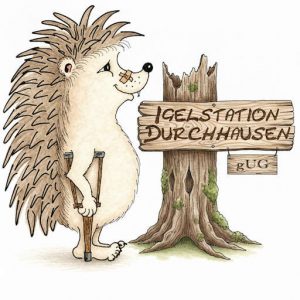 kl.igel mit natural schild